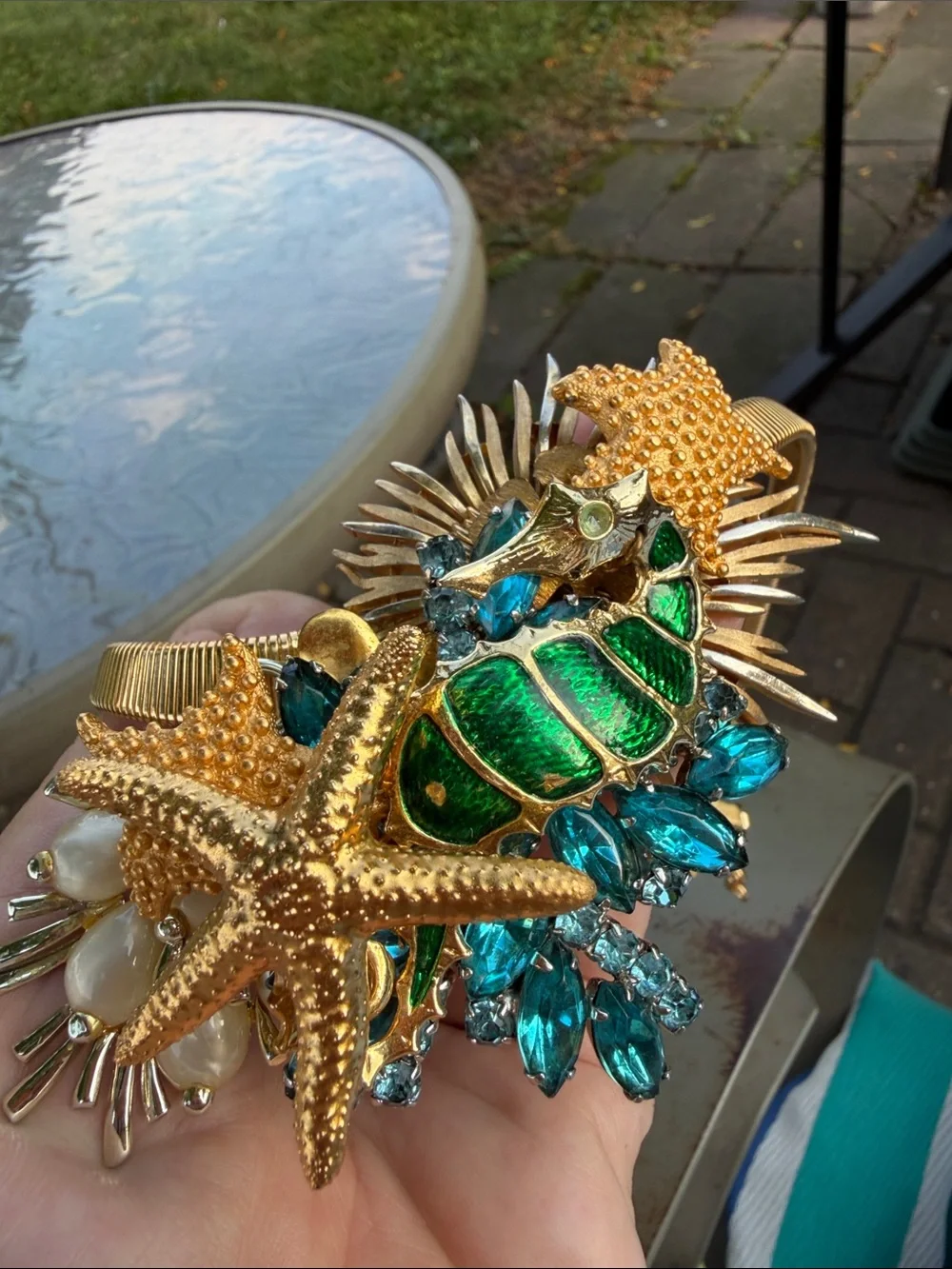 #oceanic statement necklace